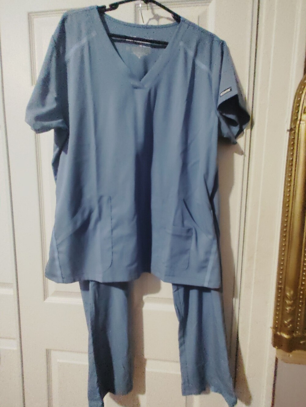 Barco Uniforms Women's V-Neck Medical Scrub Top - Ceil Blue